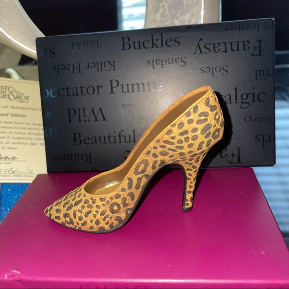 Just The Right Shoe By Raine 1998 Leopard Stiletto - Picture 3 of 8